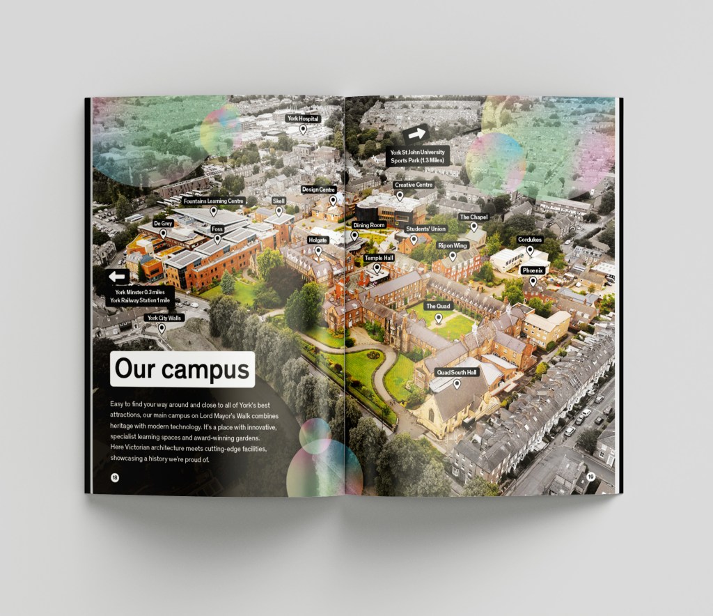 YSJ University Prospectus Spread Design
